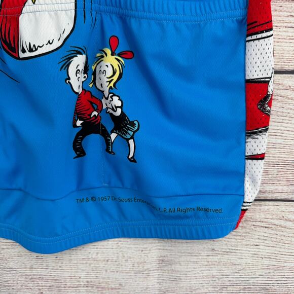 Retro PDX The Cat in the Hat Dr. Seuss Cycling Jersey Adult Large Blue Red - Picture 5 of 9
